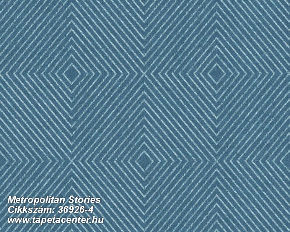 Absztrakt,geometriai mintás,különleges felületű,ezüst,fehér,kék,súrolható,vlies tapéta 